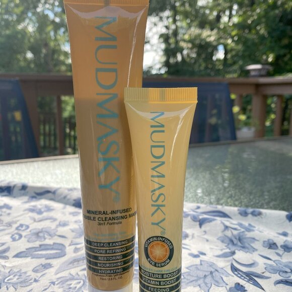 MUDMASKY Eye Serum and Cleansing Mask BUNDLE - Picture 1 of 4